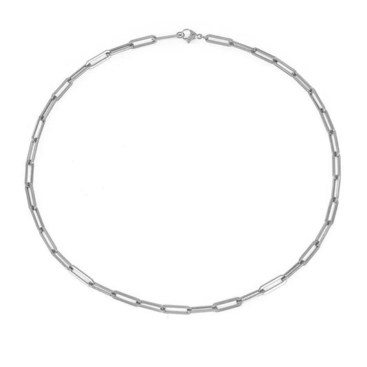 Archen Elegant Kedjehalsband | Vitt Guld