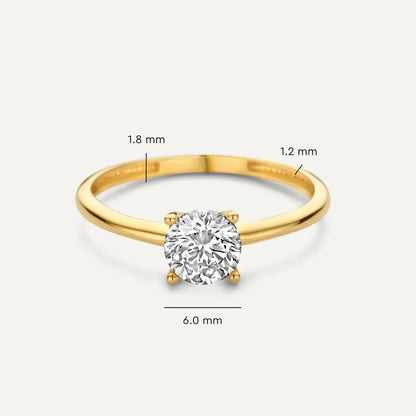 Savaya El Playa Ring | Vitt guld
