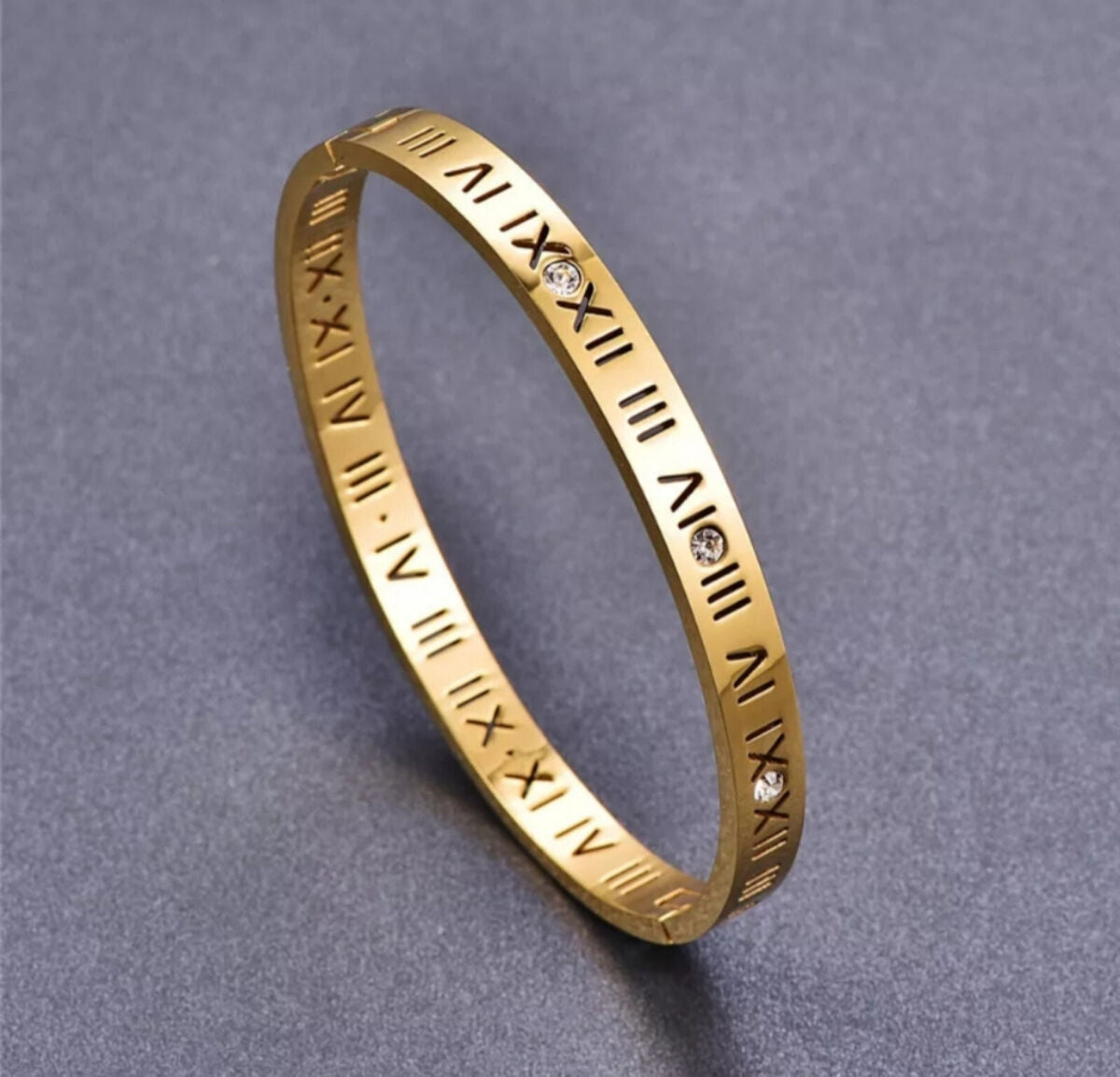 Tidlöst armband med romerska siffror 