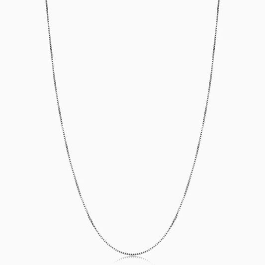 Bodega Box Halsband | Vitt guld
