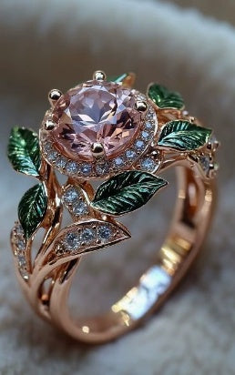 Natur Exotisk Färgglad Ring