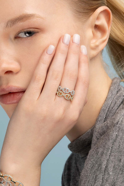 Isla Marina Ring | Vitt guld