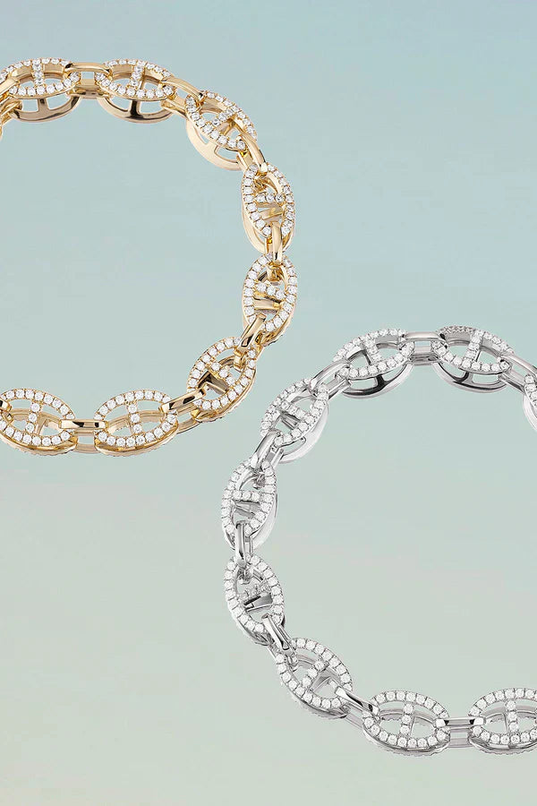 Isla Marina Armband | Vitt guld