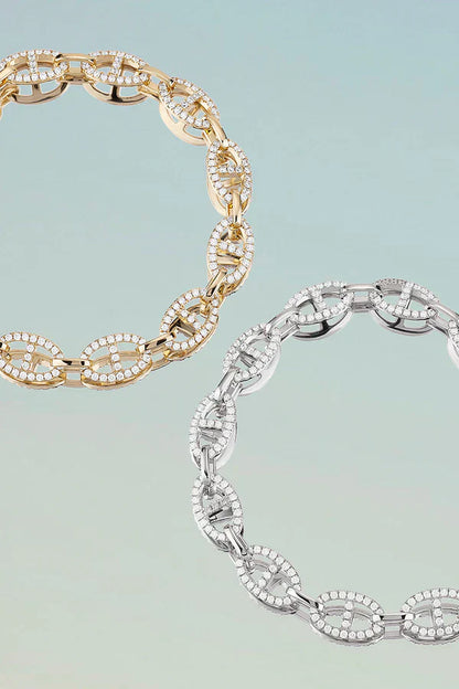 Isla Marina Armband | Vitt guld