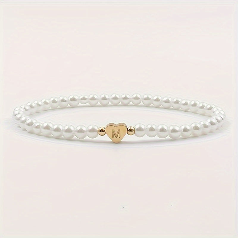 AZ Hjärta Initial Armband 