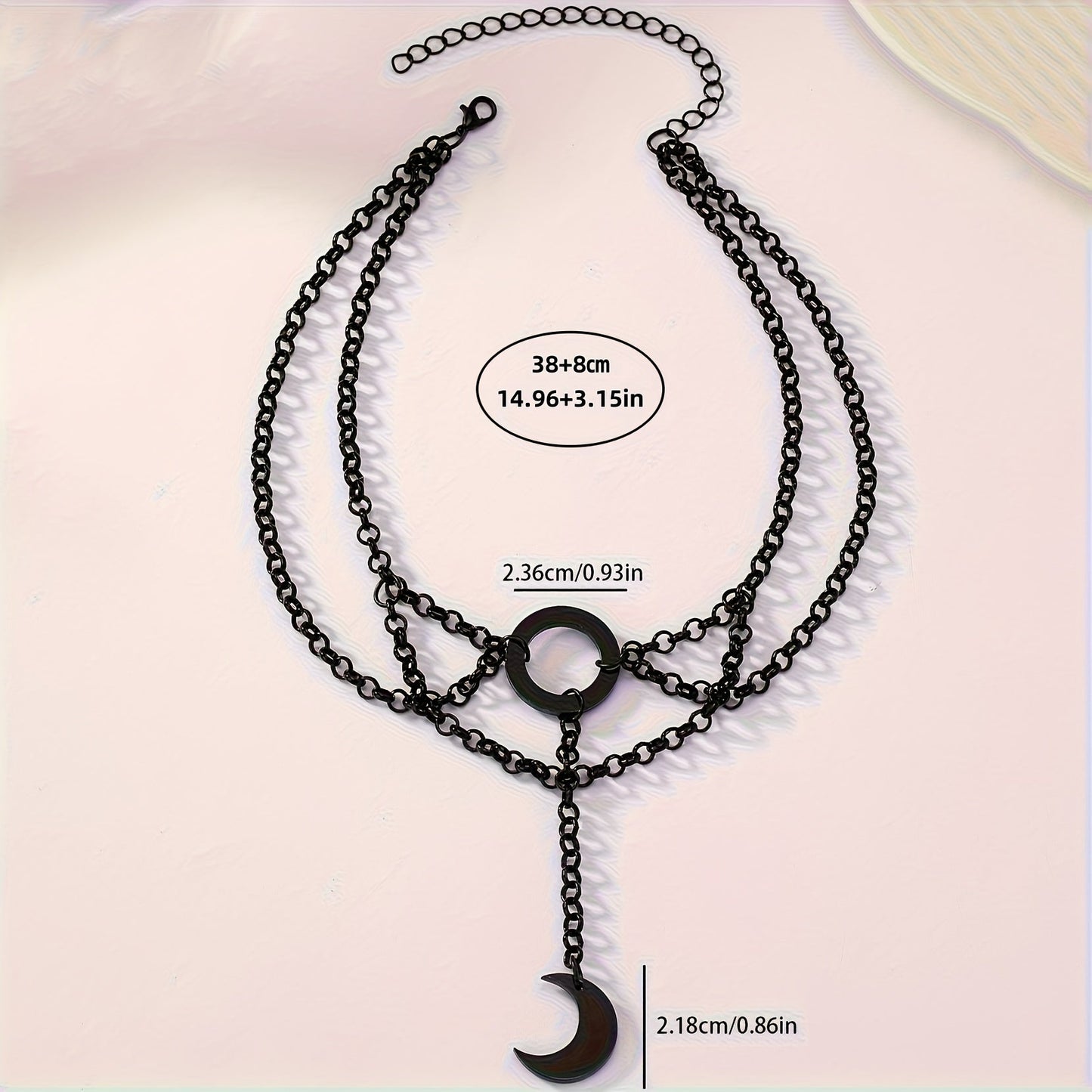 Bergqvist™ | Gothic Crescent Moon Chain Choker