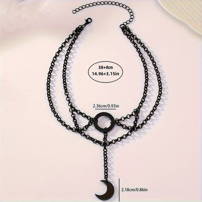 Bergqvist™ | Gothic Crescent Moon Chain Choker