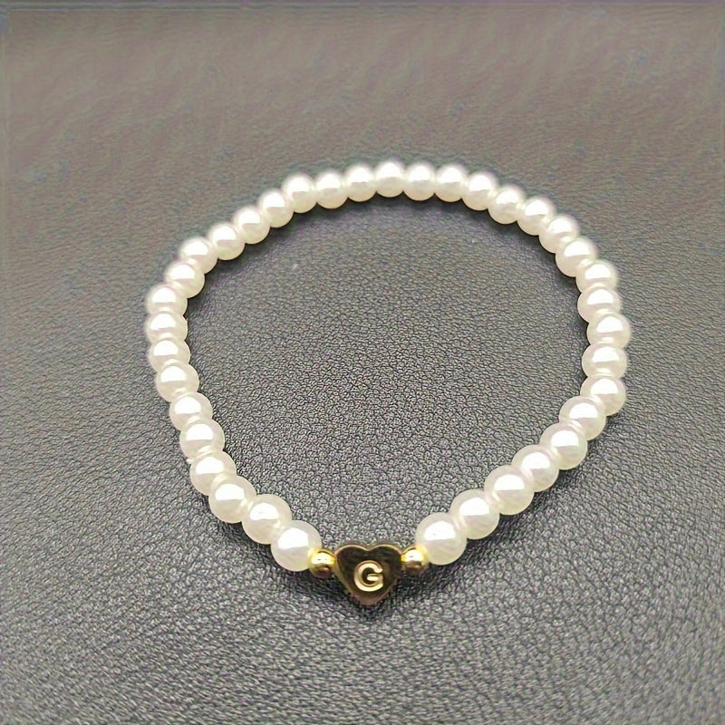 AZ Hjärta Initial Armband 