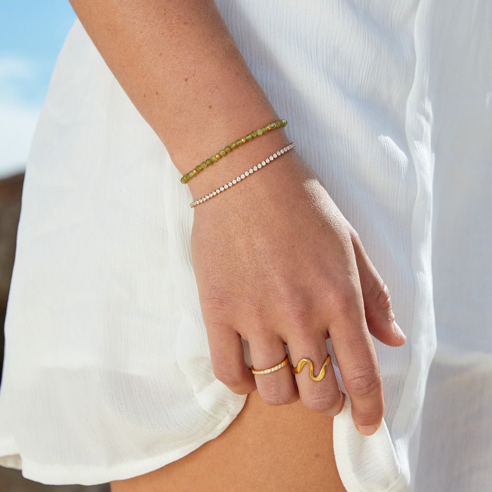 Cordelia Guld Tennisarmband