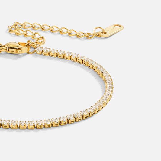 Cordelia Guld Tennisarmband