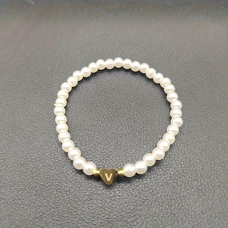 AZ Hjärta Initial Armband 