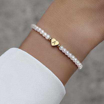 AZ Hjärta Initial Armband 