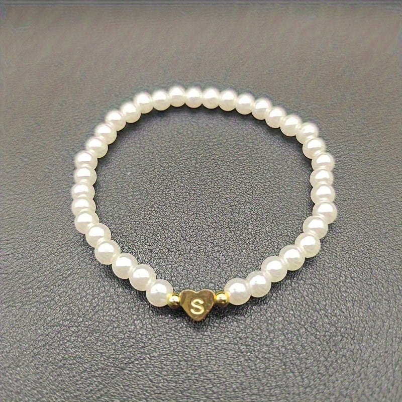 AZ Hjärta Initial Armband 