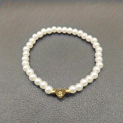 AZ Hjärta Initial Armband 