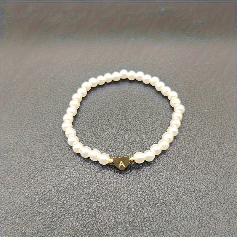 AZ Hjärta Initial Armband 