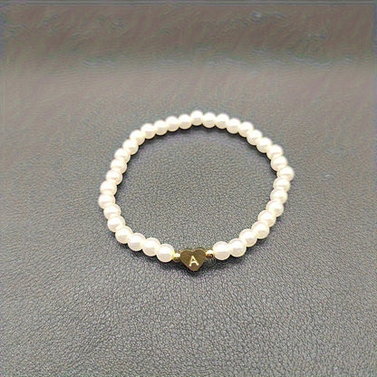 AZ Hjärta Initial Armband 