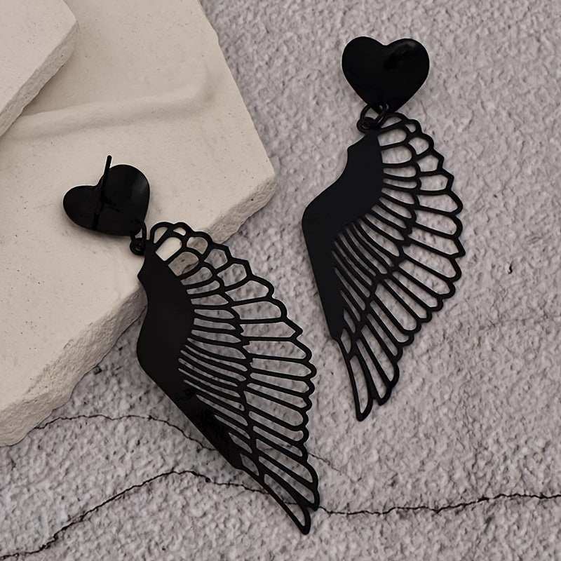 Bergqvist™ | Gothic Black Wing Earrings