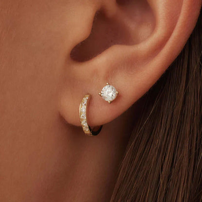 Dara Brillane Stenörhängen Set | Guld