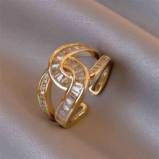Knuten elegant justerbar ring