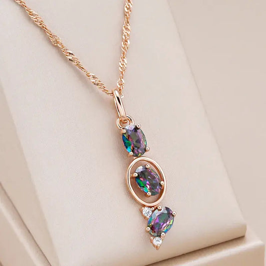 Elegant flerfärgat halsband