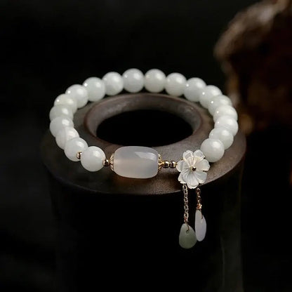 Akvamarinarmband med pärlor 