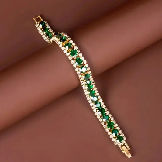 Guldgrönt armband 