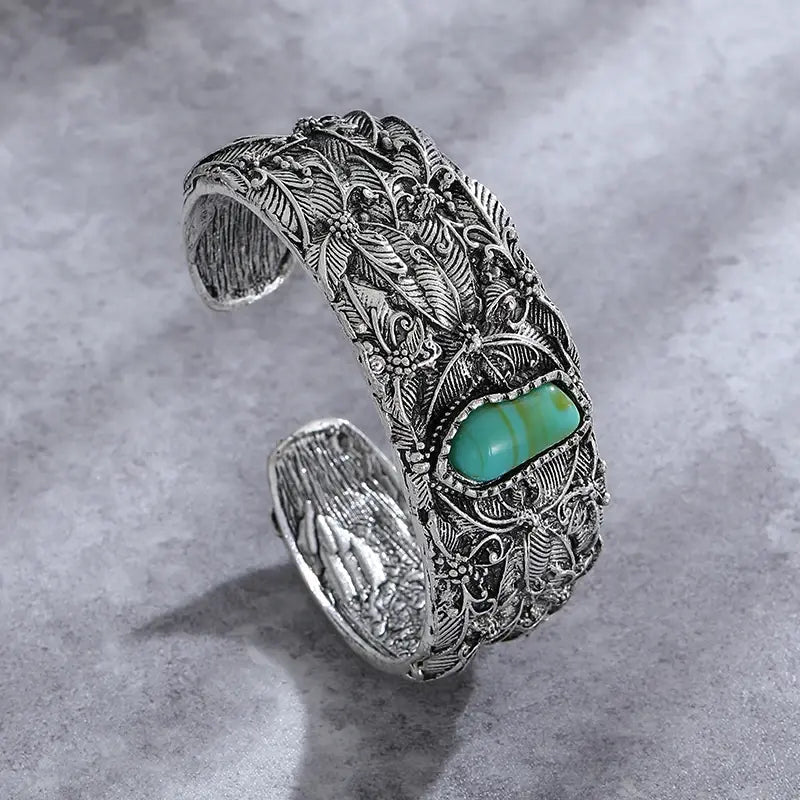 Vintage armband med turkos sten 