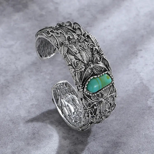 Vintage armband med turkos sten 