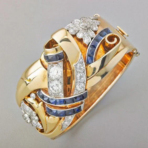 Guld Vintage Zirkonium Ring