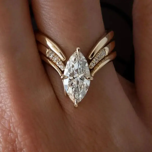 Droppkrona Guldring