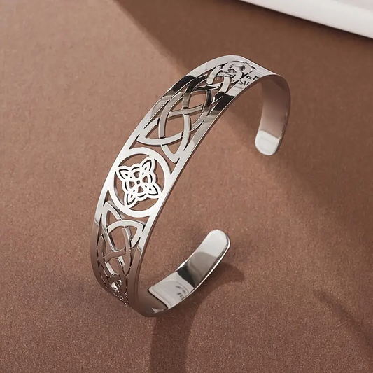 Öppet silverarmband