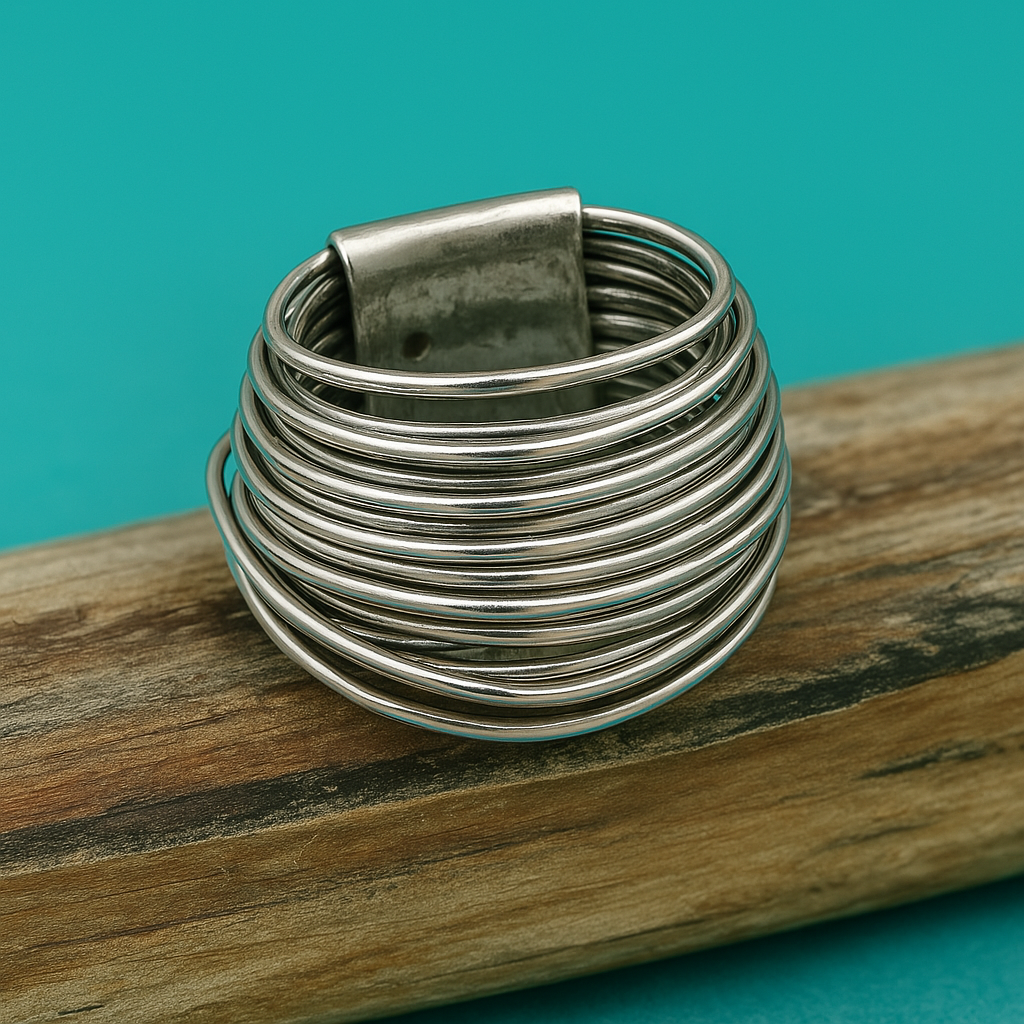 Vintage silverring i lager