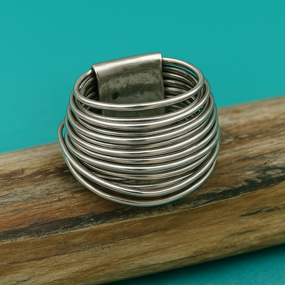 Vintage silverring i lager