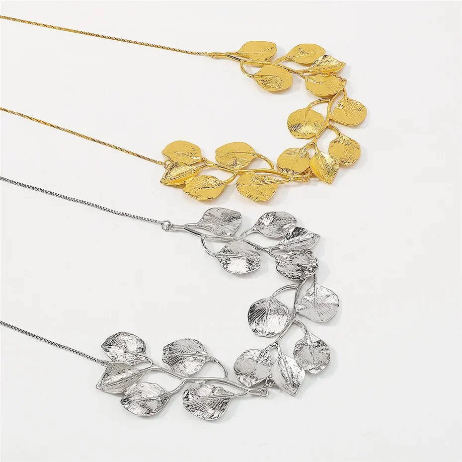 Natures Leaf Statement Necklace
