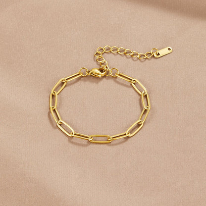 Armband med klämma i guld