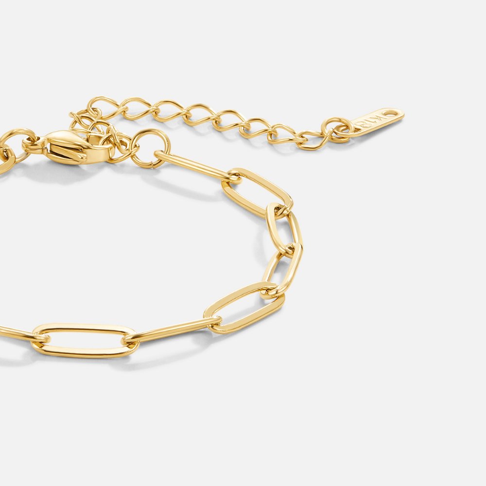 Armband med klämma i guld