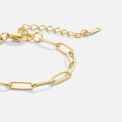 Armband med klämma i guld