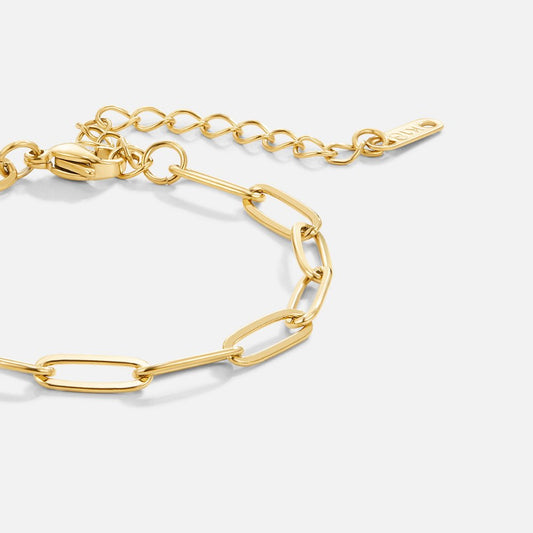 Armband med klämma i guld