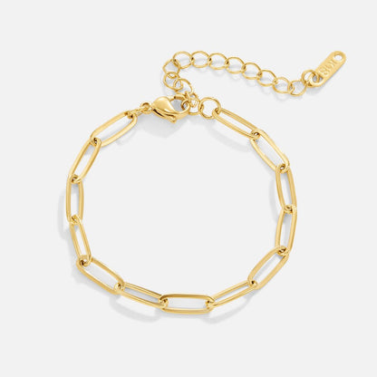 Armband med klämma i guld