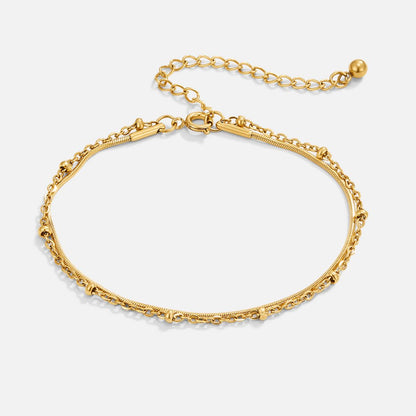 Pia Guldfärgat Layered Armband