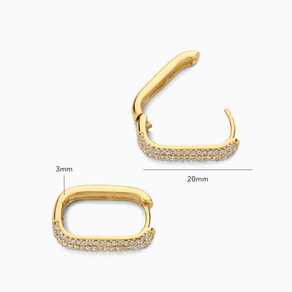 Icon Pavé-ringar | Vitt guld